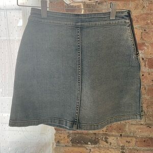 Aritzia Wilfred Free Donyale Denim Side Zip Mini Skirt Size 0